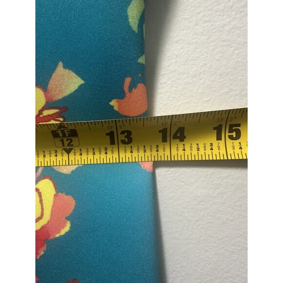 Calvin Klein Women's Floral Sheath Dress Size 6 Teal Multicolor Short Sleeve - Picture 6 of 8